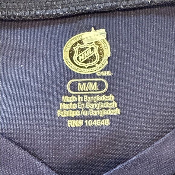 Edmonton Oilers Jersey Navy and Gray Oilers Long Sleeve Shirt - Picture 6 of 9